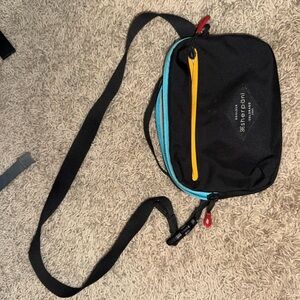 Sherpani Black Belt Bag with Yellow and Blue Details